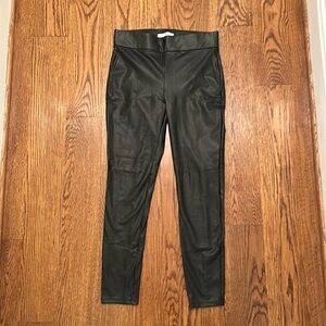 LOFT Faux Leather Leggings size smalll only worn 1 time